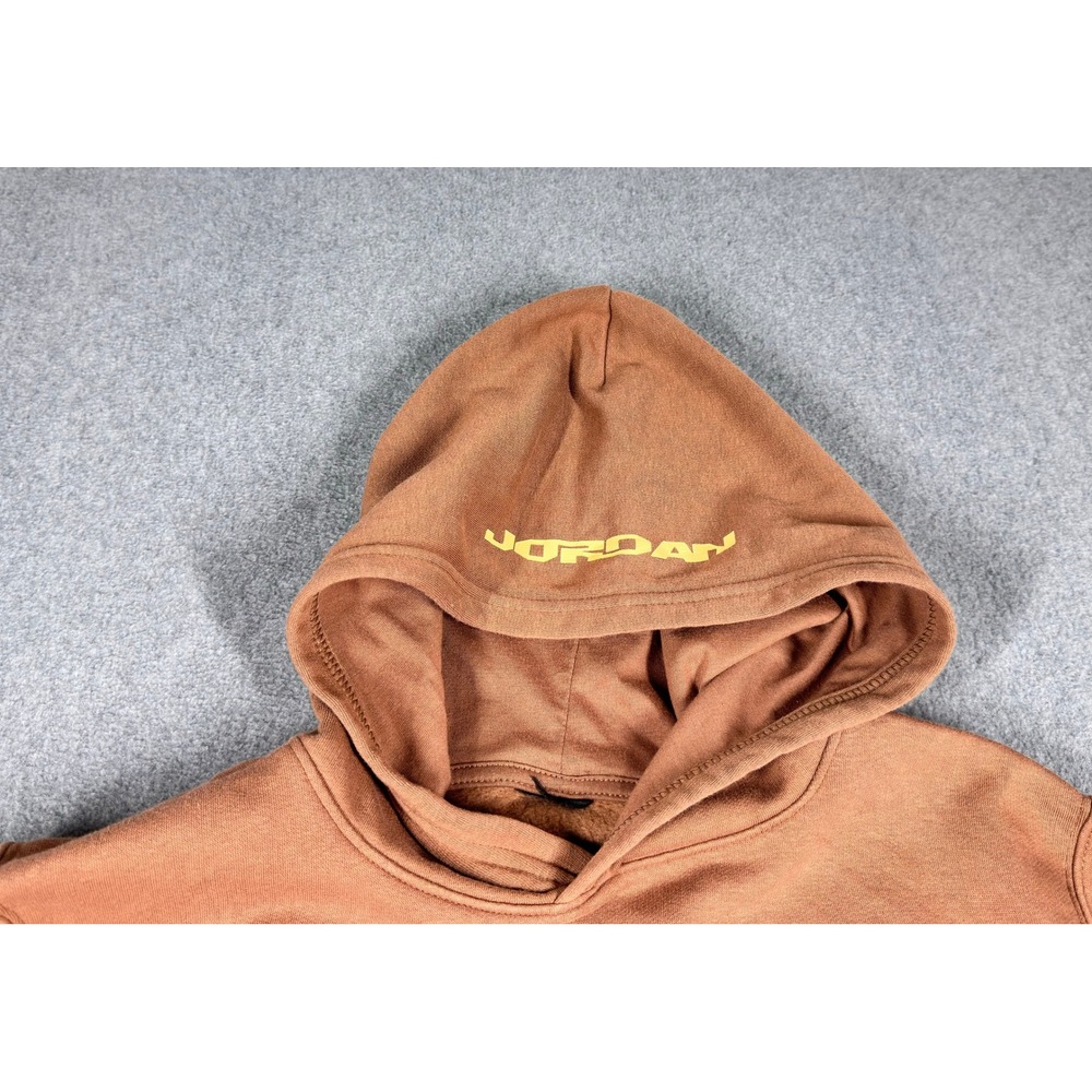 Jordan MVP Hoodie Youth XL Unisex Fleece Pullover Brown Sweater - Picture 3 of 6